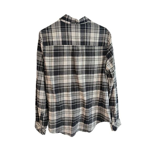 Pendleton Size Large Shirt Long Sleeve Black Plaid Button Up 100% Cotton Classic - Picture 2 of 5